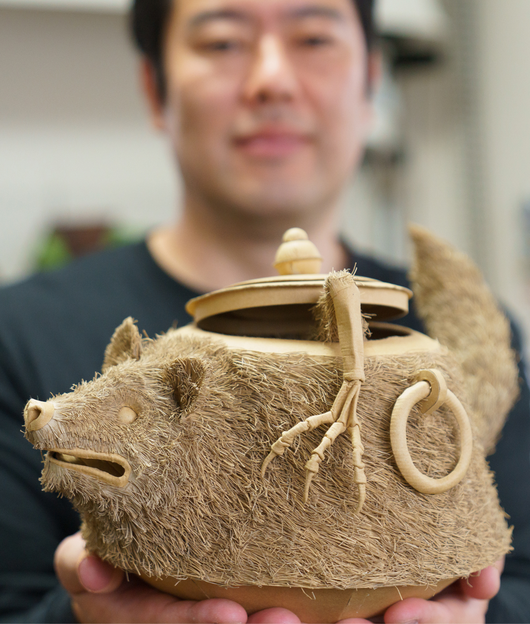 ハサミで「毛並み」をつくる